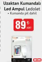 LEDOLET UZAKTAN KUMANDALI LED AMPUL fiyat ve kampanya bilgisi